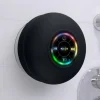 Mini Haut-parleur Bluetooth de douche &agrave; ventouse &eacute;tanche avec lumi&egrave;re Led