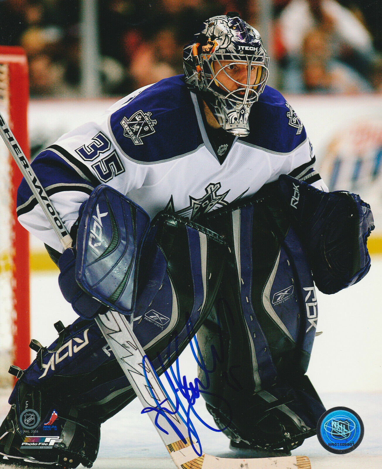 JASON LABARBERA SIGNED LOS ANGELES LA KINGS GOALIE 8x10 Photo Poster painting! Autograph