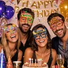 4pcs DIY Rhinestone Diamond Painting Glasses Frame No Lens (BIRTHDAY)