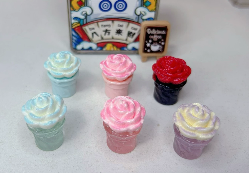 Flower Cone Resin Charms