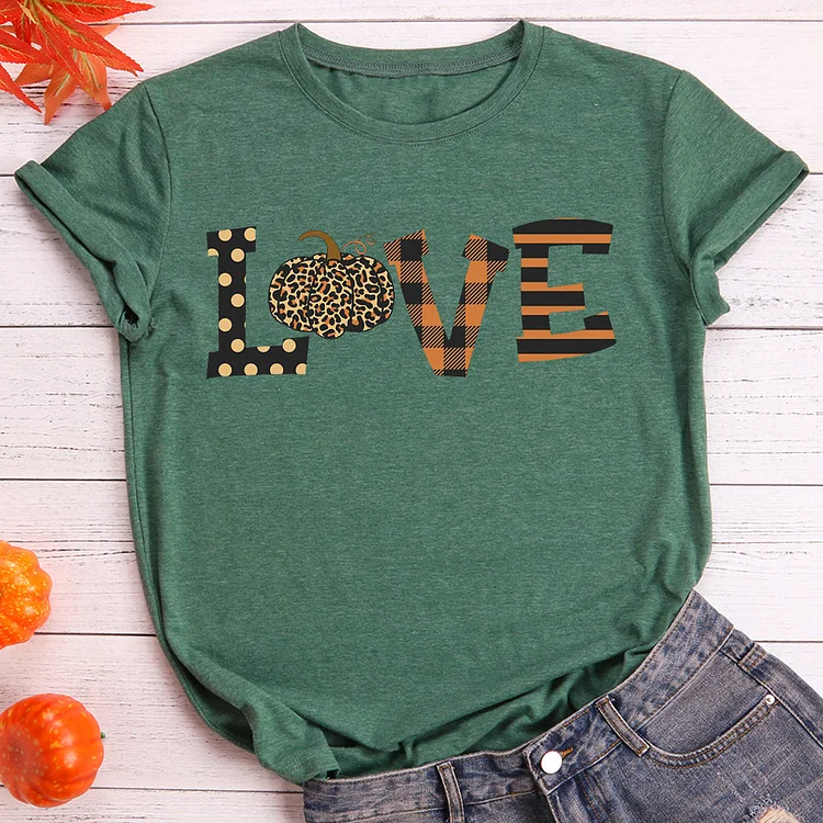 Love Pumpkin Long   T-shirt Tee -08682