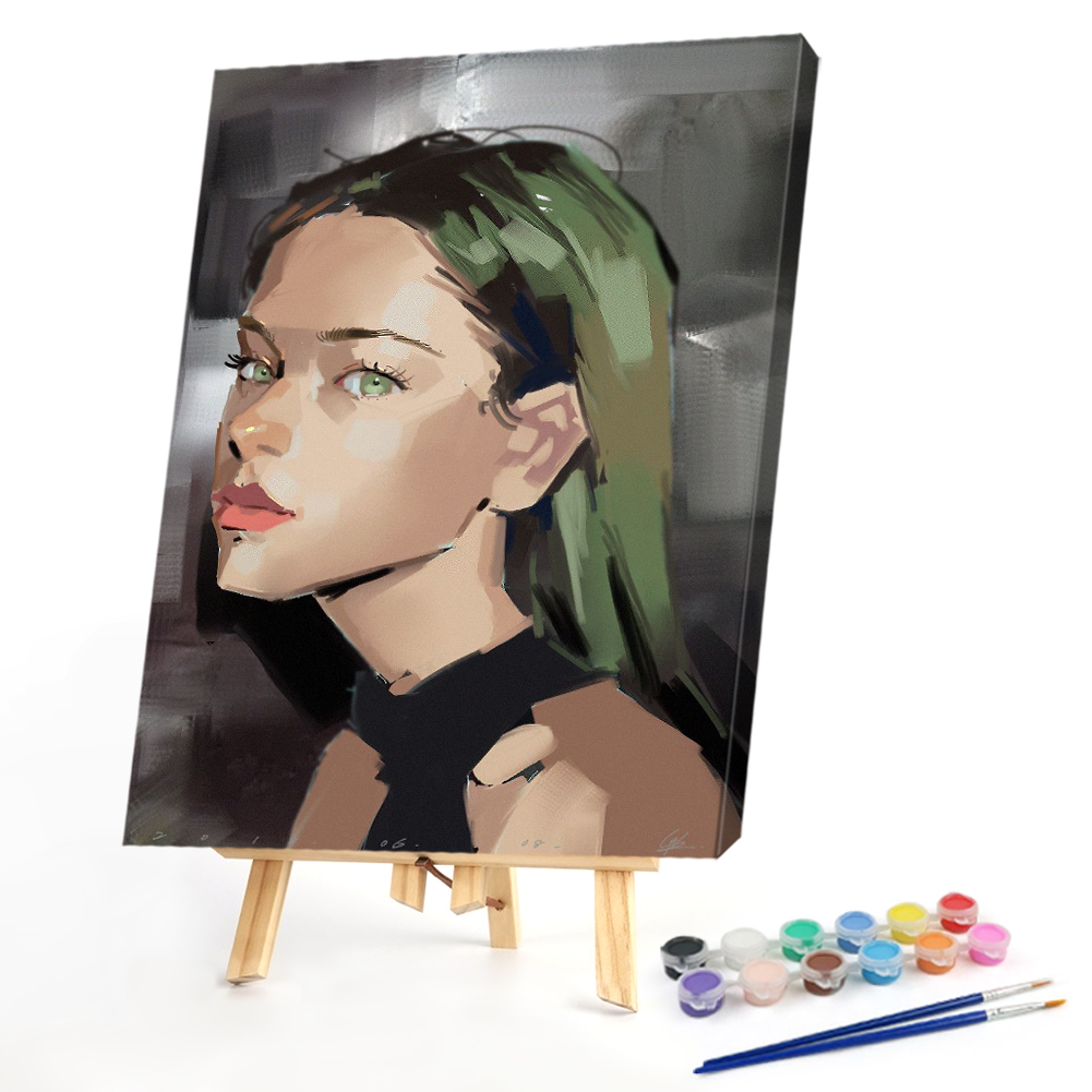 

40*50CM - Paint By Numbers - Modern Girl, 501 Original