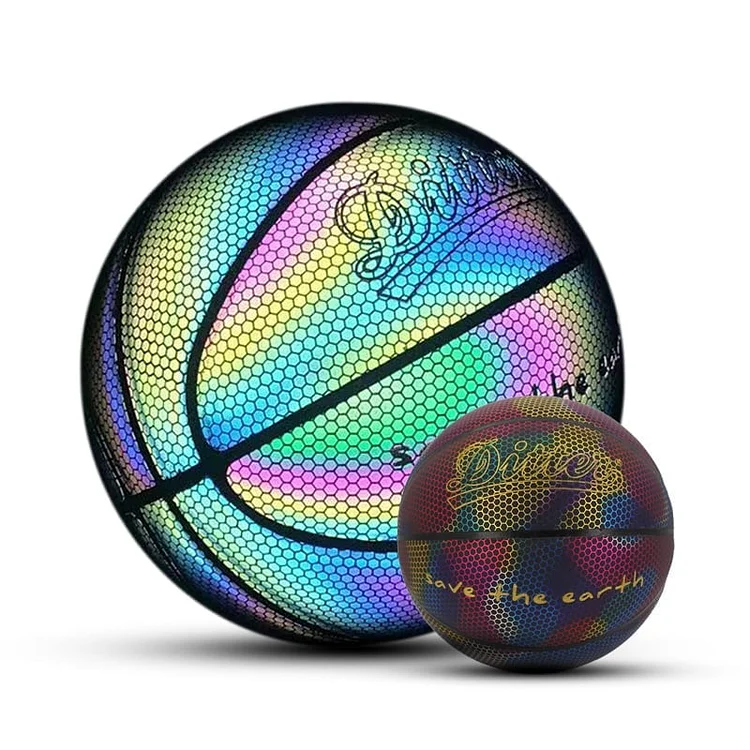 Holographic Reflective Glowing Basketball/Soccer/Football (Rubgy)/Volleyball/Baseball