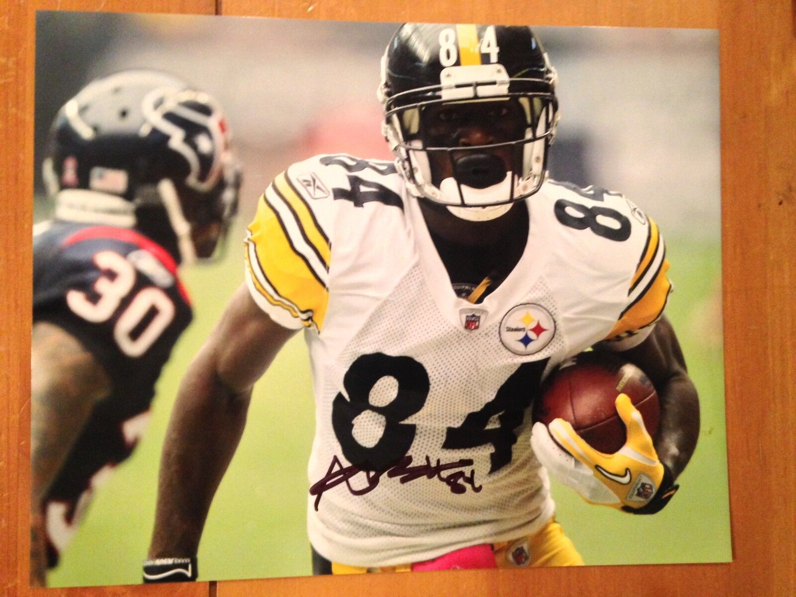 ANTONIO BROWN signed autograph 8X10 Photo Poster painting STEELERS CENTRAL MICHIGAN