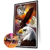 (40*70cm)Eagle Wolf - Full Round Drill Diamond Painting