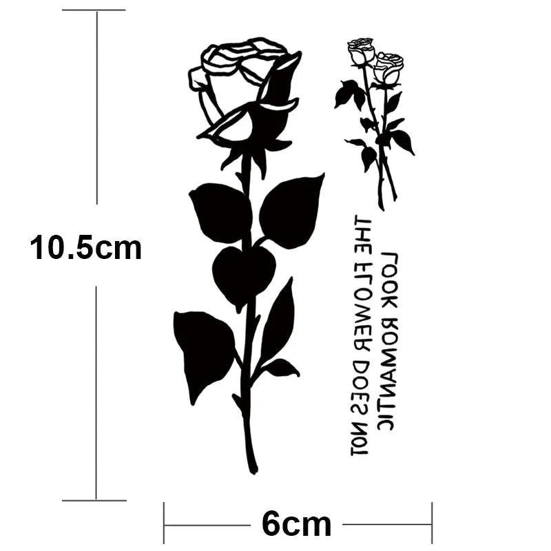 Waterproof Temporary Tattoo Sticker Tiger Lion King Compass Pattern Fake Tatto Flash Tatoo Small Body Art for Kids Women Men