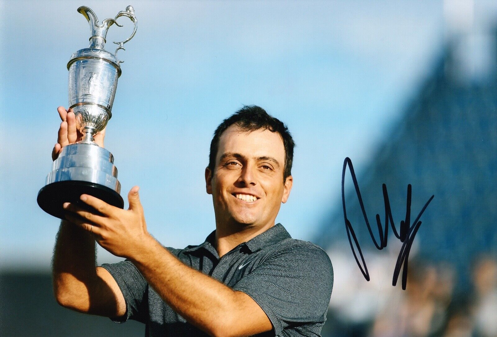 Francesco Molinari Signed 12X8 Photo Poster painting Open Championship AFTAL COA (A)