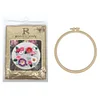 (Multi-Style) Flower-DIY Embroidery Kit with Pattern Cotton Threads Needles Hoop 30*30cm/11.81*11.81in