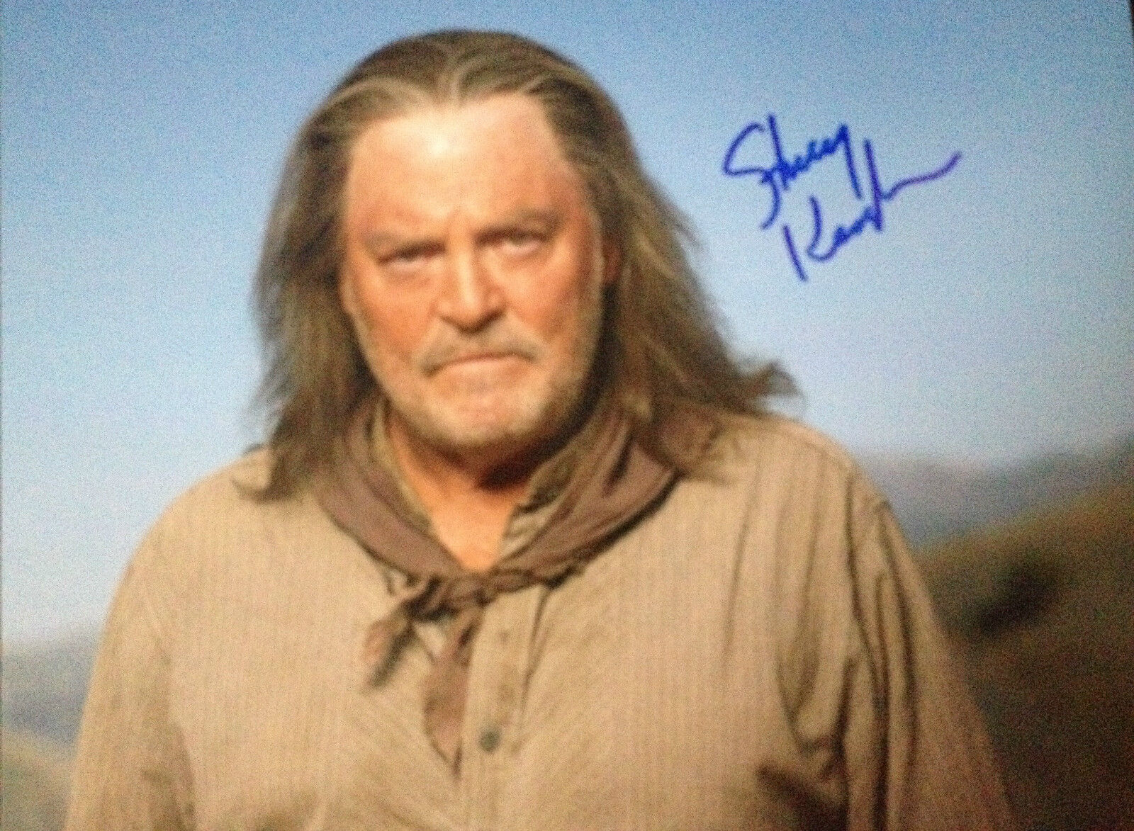 STACY KEACH - GREAT AMERICAN ACTOR - BRILLIANT SIGNED COLOUR Photo Poster painting