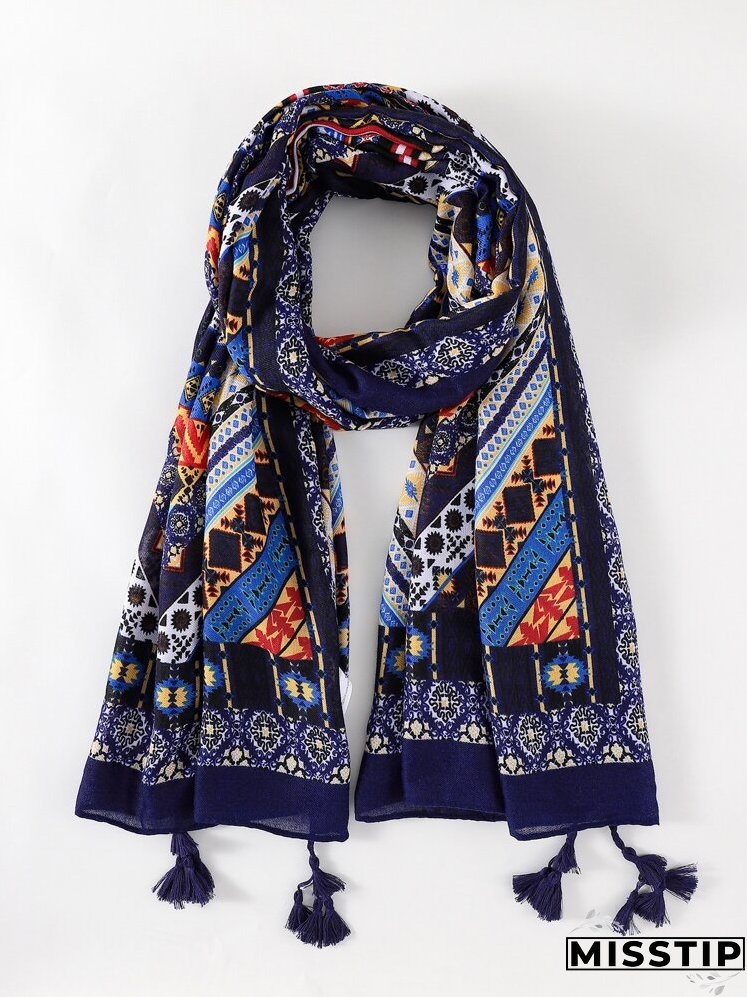Geometric Print Scarf