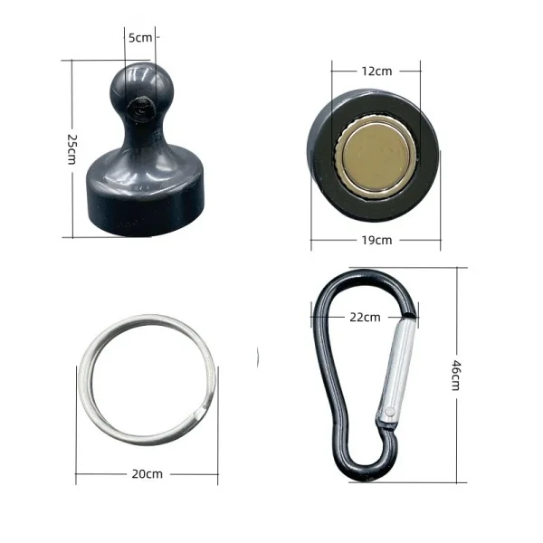 Portable Outdoor Fishing Rope With Strong Magnetic Buckle