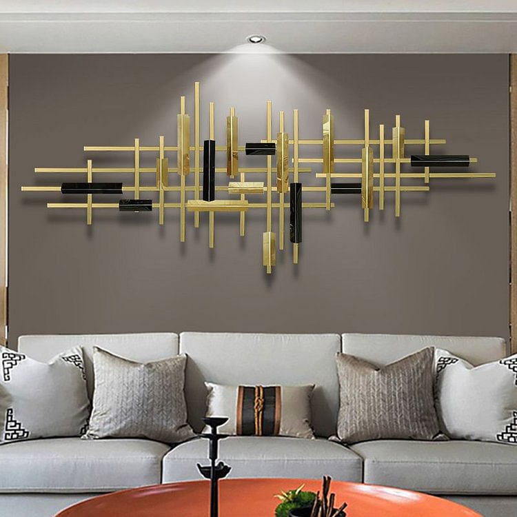 Homemys Simple Modern 3D Metal Home Wall Decor Art