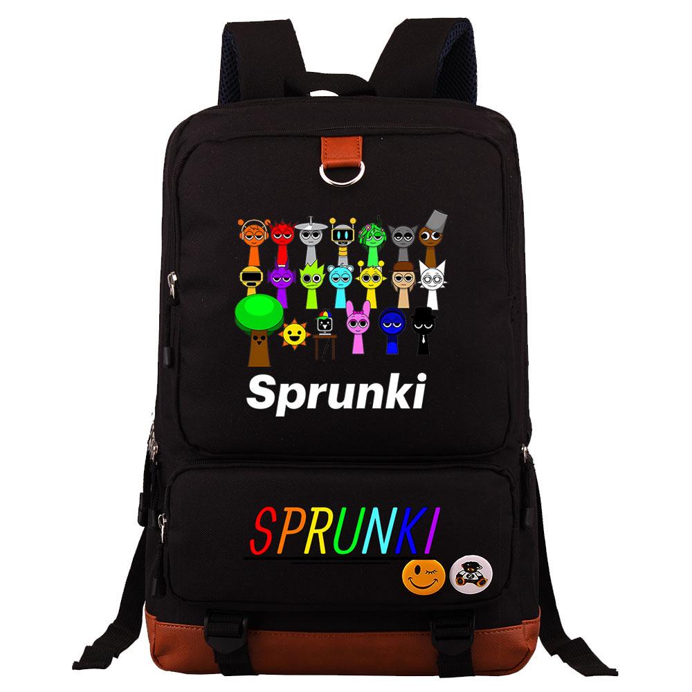 Mayoulove Sprunki Backpack Lightweight Design with Fun Patterns for School and Adventure-Mayoulove