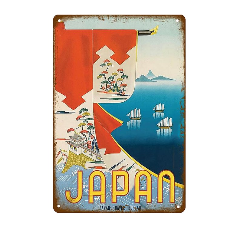 Japan Travel - Vintage Tin Signs/Wooden Signs - 8*12Inch/12*16Inch