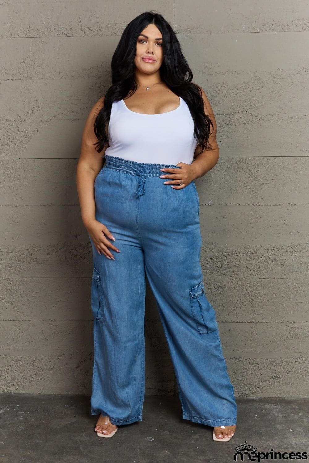 Denim Cargo Pants
