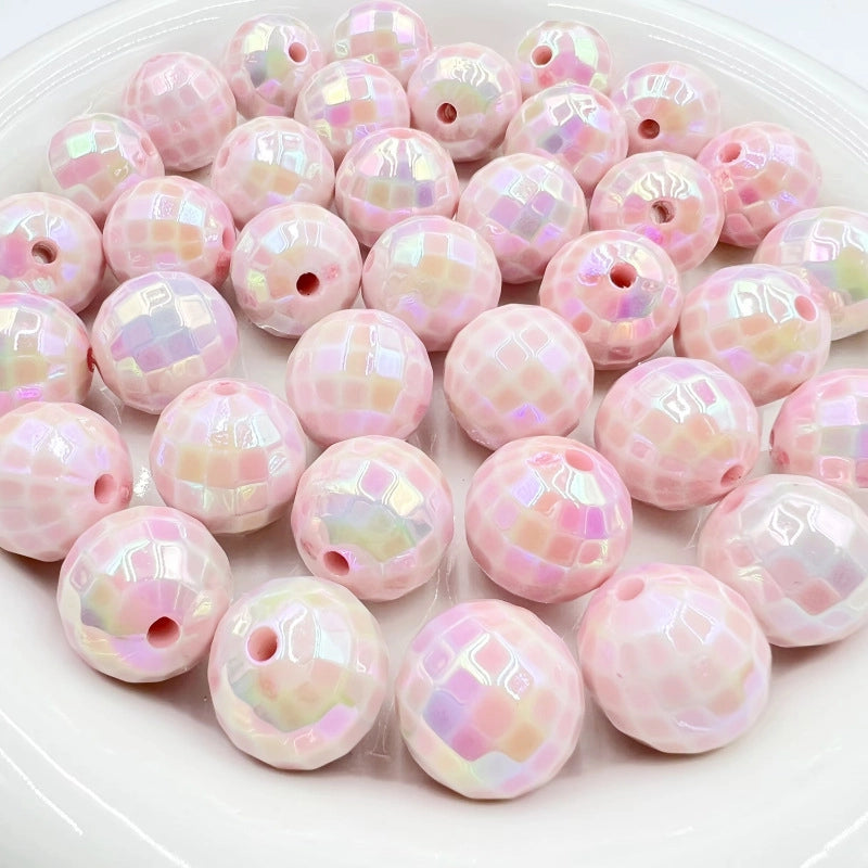 10 PCS/Package 16mm Arylic Geometric Beads