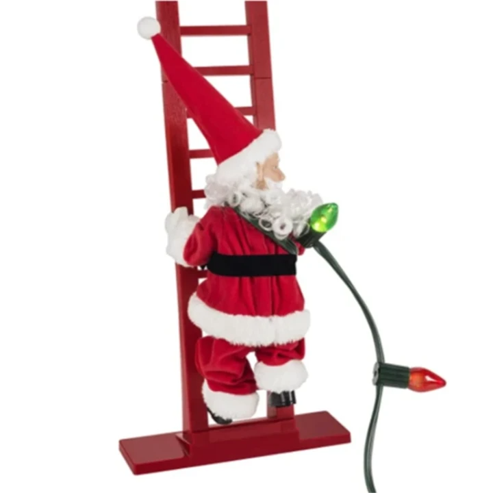 2022 Christmas Gift Electric Climbing Ladder Santa Claus