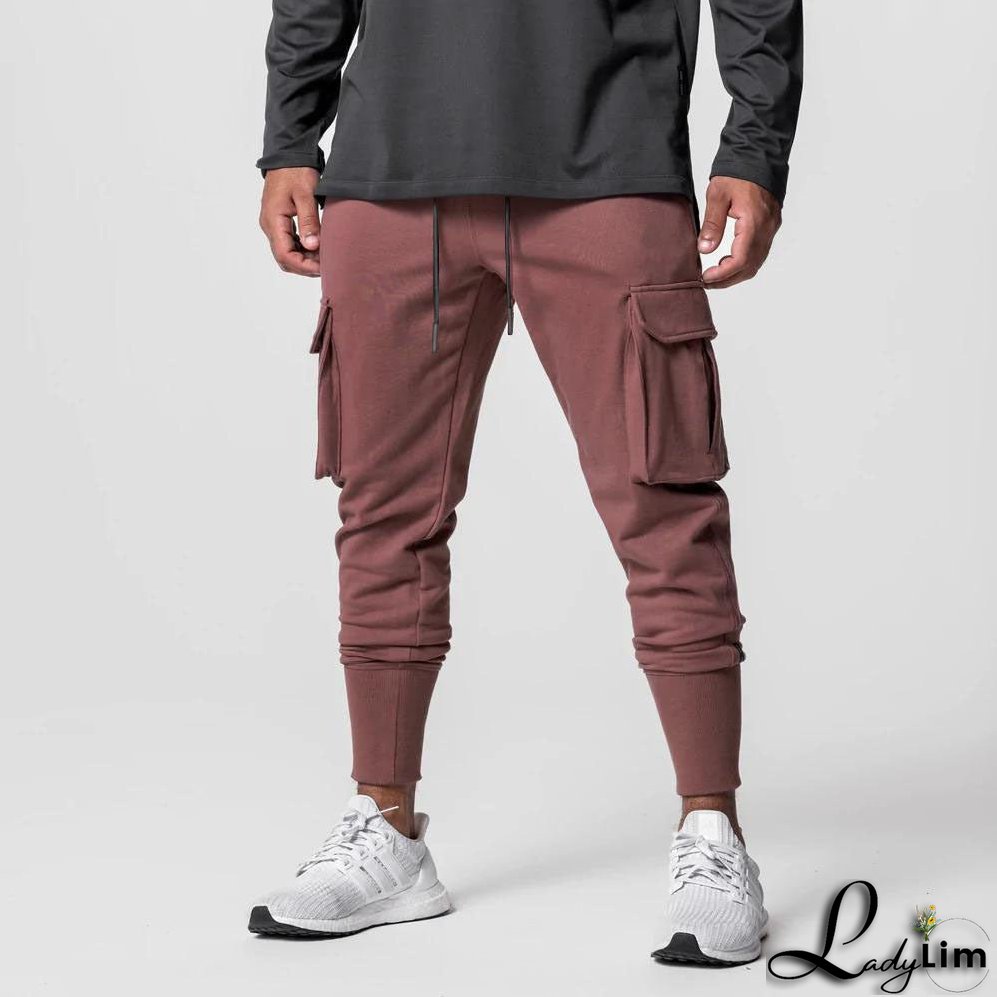 Men's Trend Fashionable Cargo Pants Slim Fit Multi-pocket