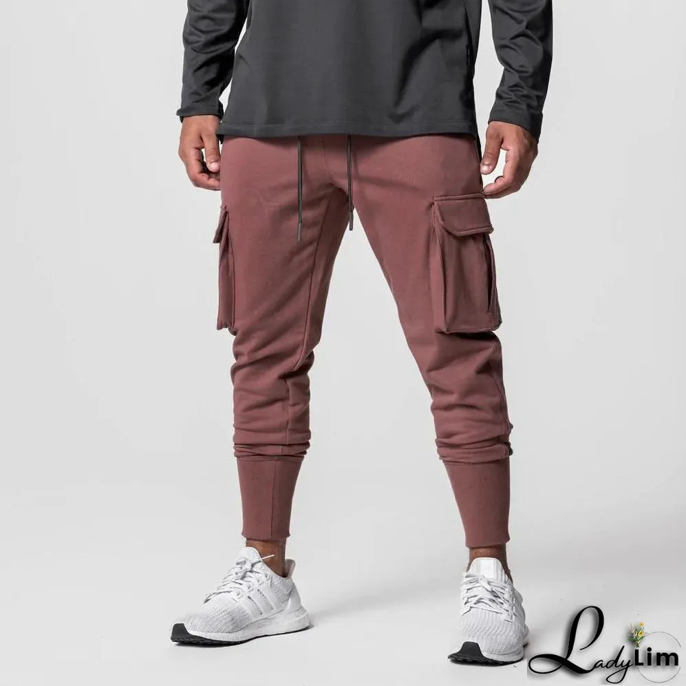 Men's Trend Fashionable Cargo Pants Slim Fit Multi-pocket