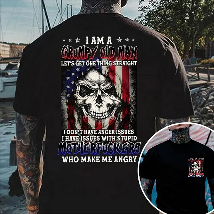 I am a Grumpy Old Man Generation X T-shirt, Custom Year Of Birth T shirt, Cotton T Shirt