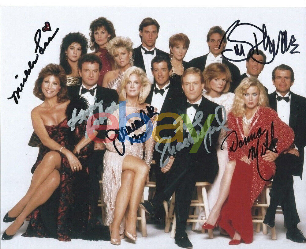 KNOTS LANDING Cast signed 8x10 Autographed Photo Poster painting reprint