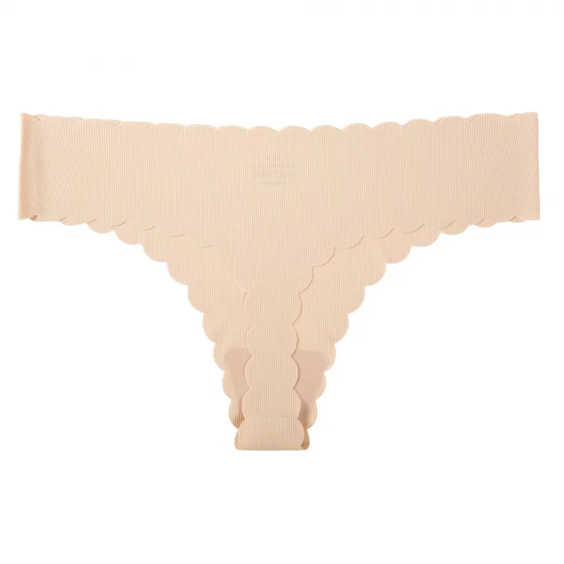 Uveng Uveng Lady One-Thick Thread Wave Side Cotton Crotch Low-Waist Bikini Trousers Woman