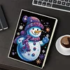 (US Local)Snowman Special Shaped 5D DIY Diamond Art Painting Notebook Kit for Beginners