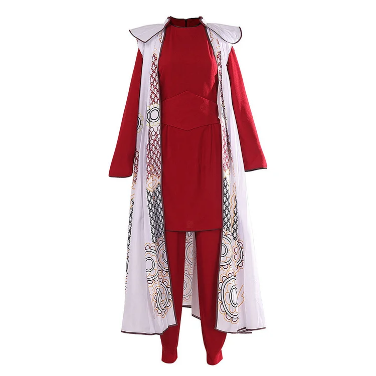 Princess Leia Red Outfits Cosplay Costume Halloween Carnival Suit