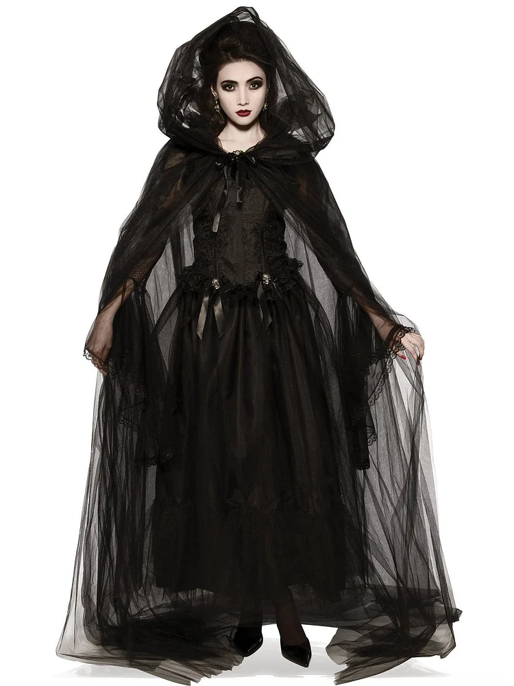 Gothic Wicked Witch Halloween Costume For Women-elleschic