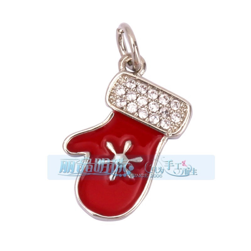 1 Piece Copper Geometric Heart Shape Snowflake Pendant Jewelry Accessories