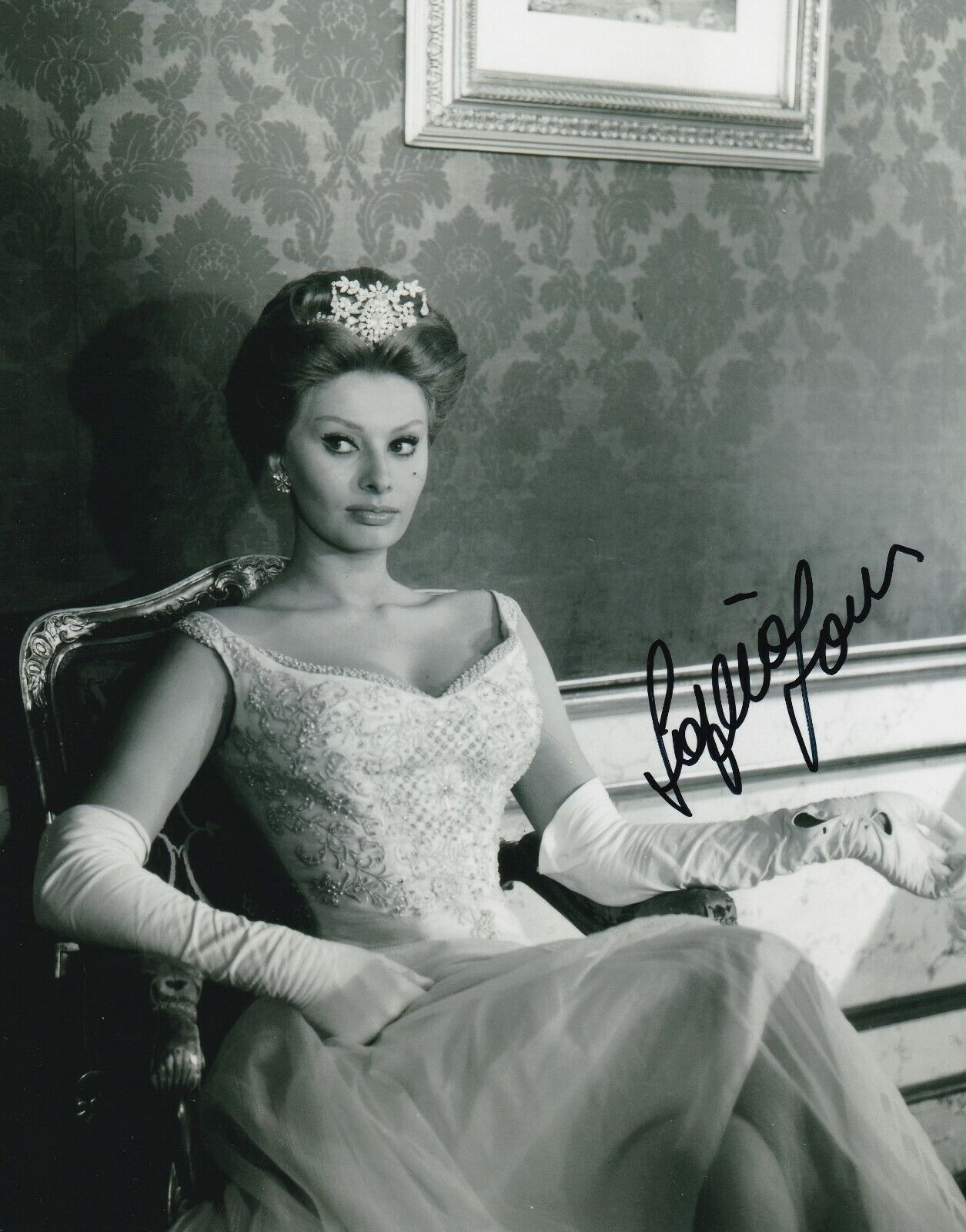 Sophia Loren REAL hand SIGNED early 8x10 Photo Poster painting #3 Autographed