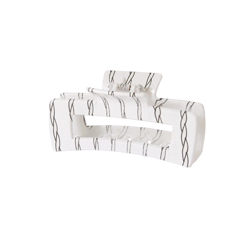 Retro Leopard Plastic Printing Hair Claws 1 Piece