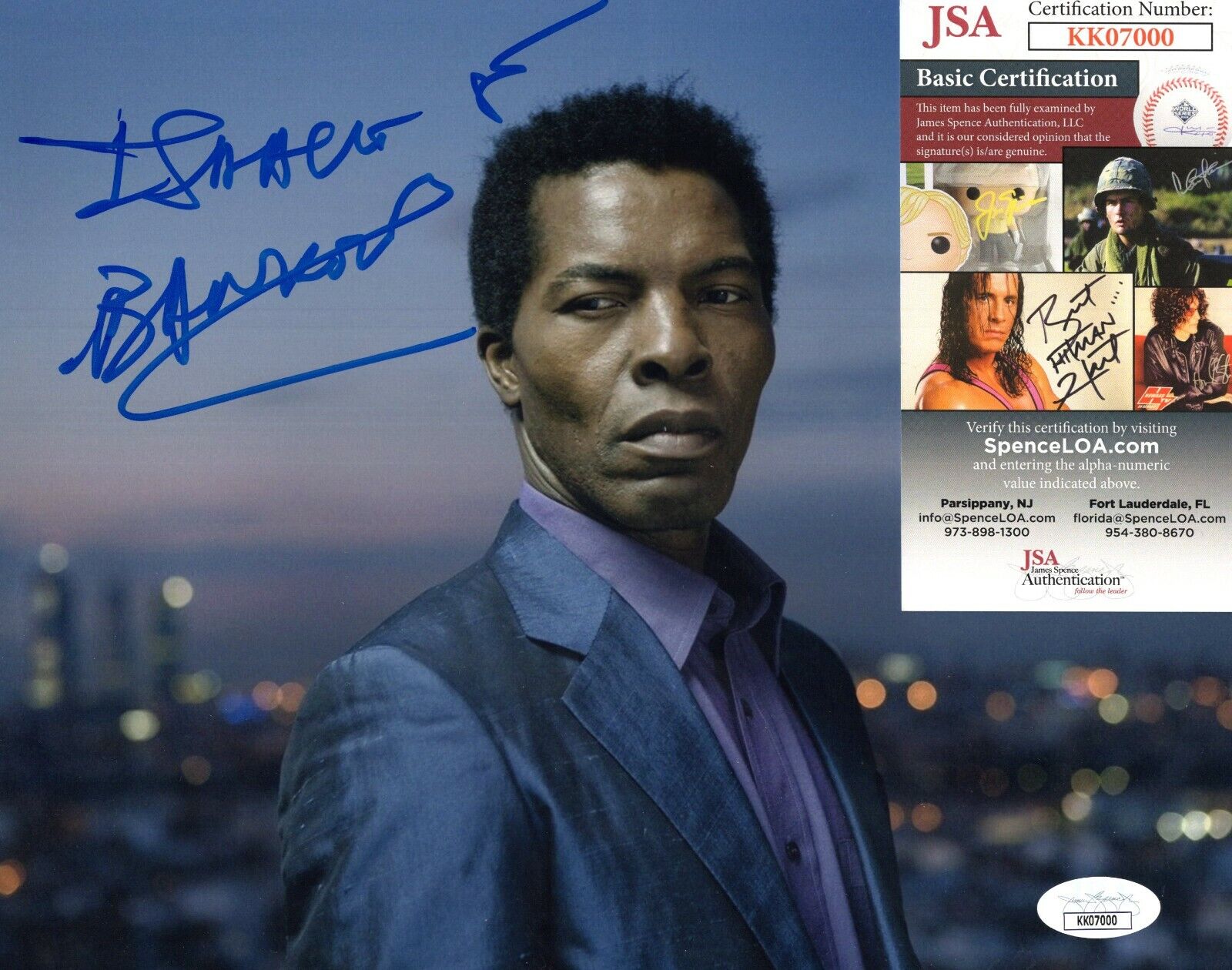 Isaach De Bankole Actor Movie Star Hand Signed Autograph 8x10 Photo Poster painting with JSA COA