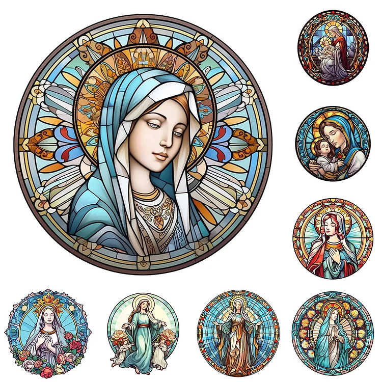 Goddess Stained Glass - Full Round - Diamond Painting (30*30cm)