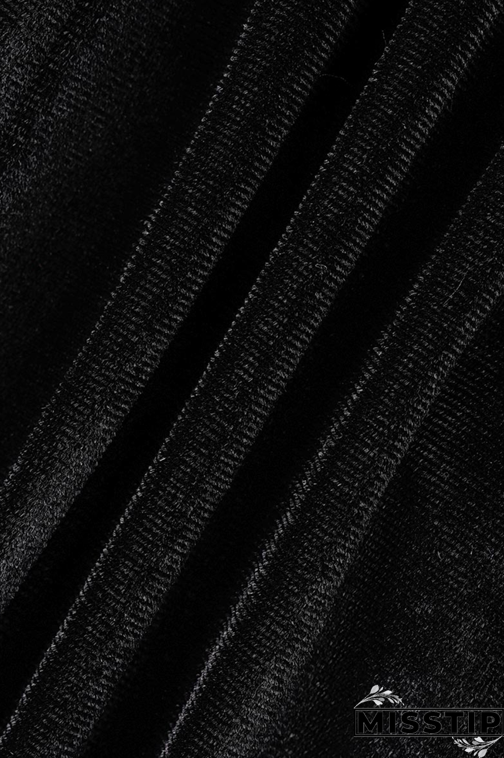 Black Street Solid Fold Hooded Collar Long Sleeve Two Pieces