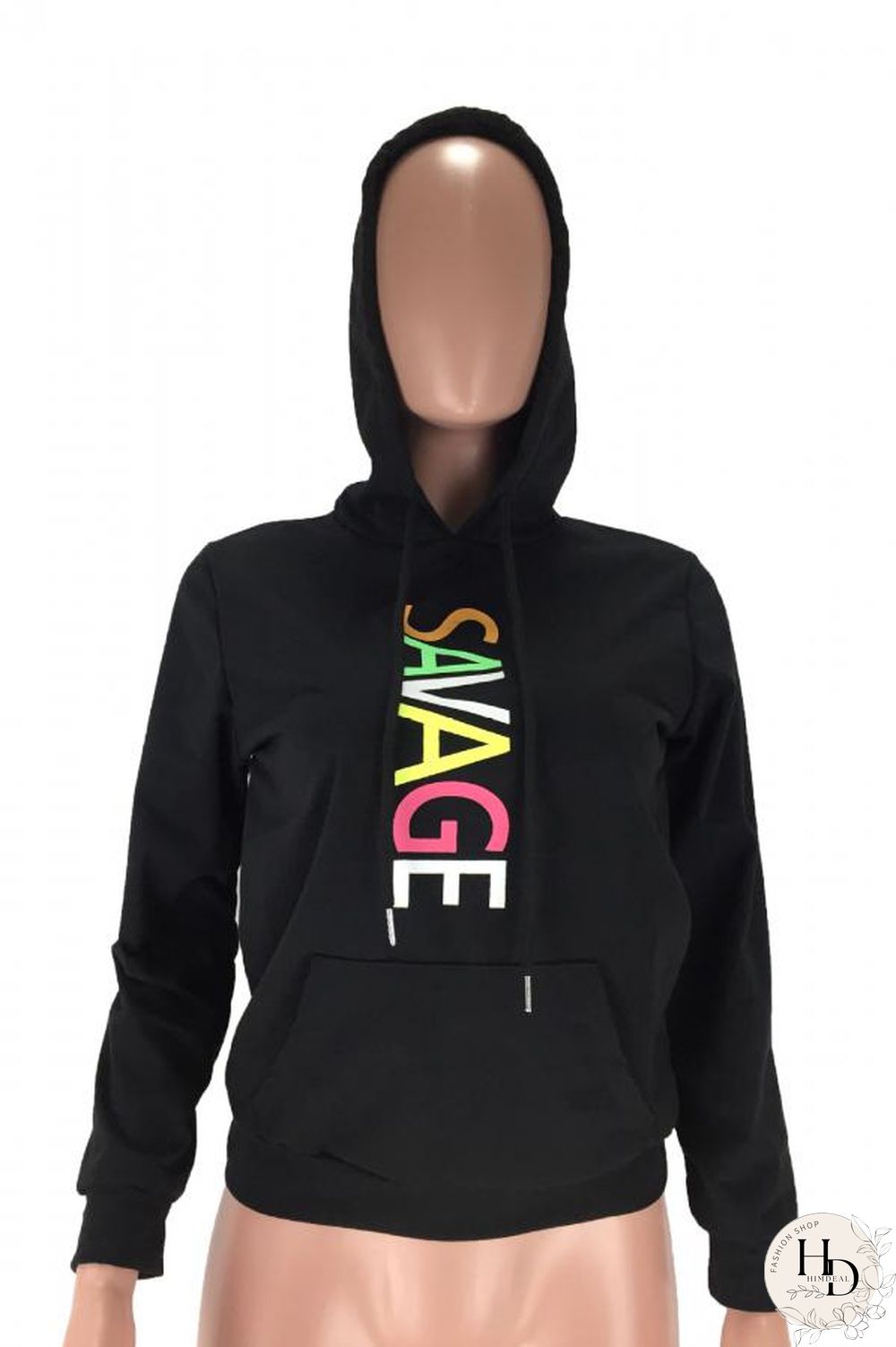 Red O Neck Print Letter Polyester Print Long Sleeve Sweats & Hoodies