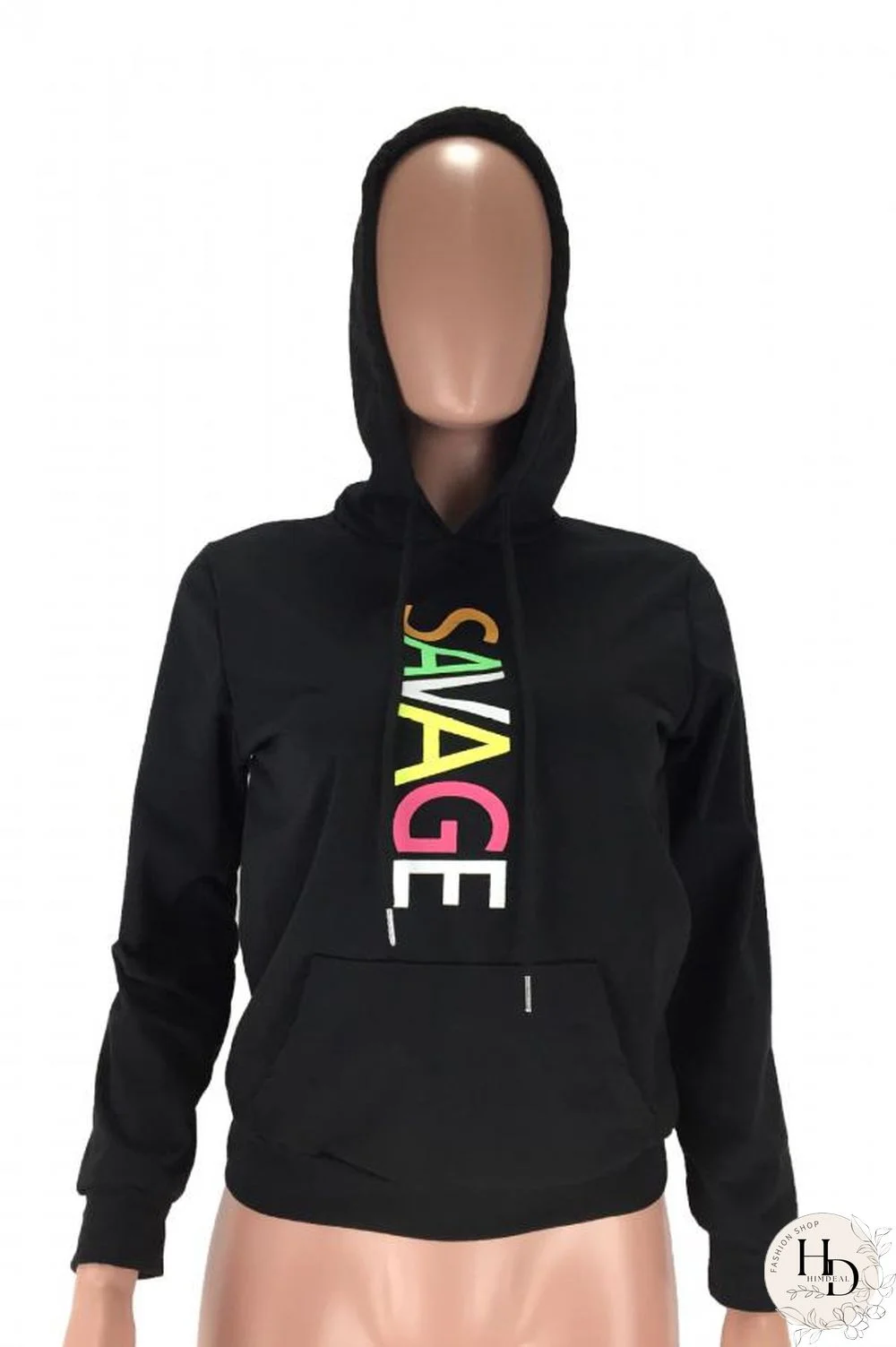 Red O Neck Print Letter Polyester Print Long Sleeve Sweats & Hoodies