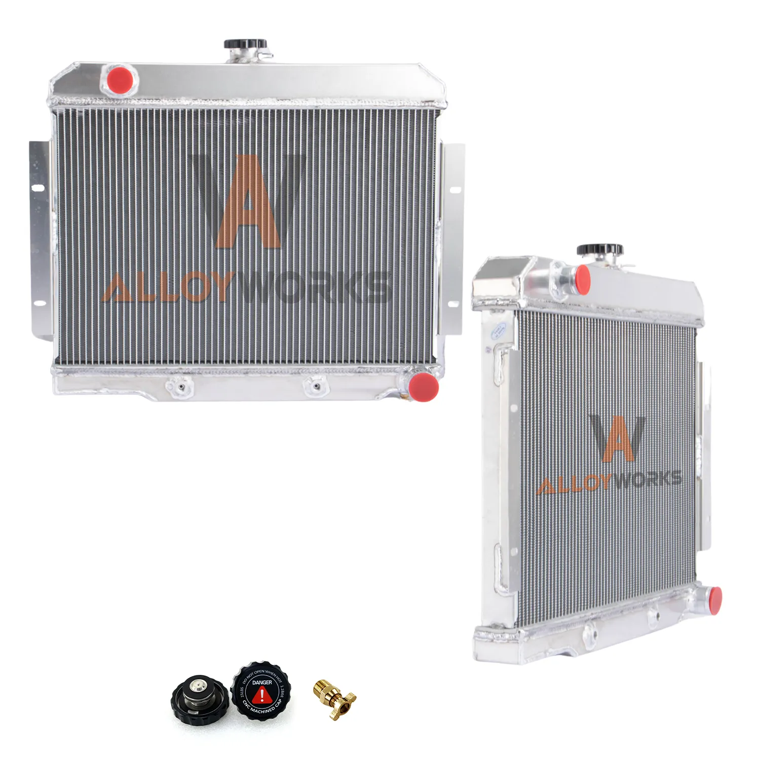 Alloyworks 4 Row Aluminum Radiator For 1972-1986 Jeep CJ CJ5 CJ6 CJ7 ...