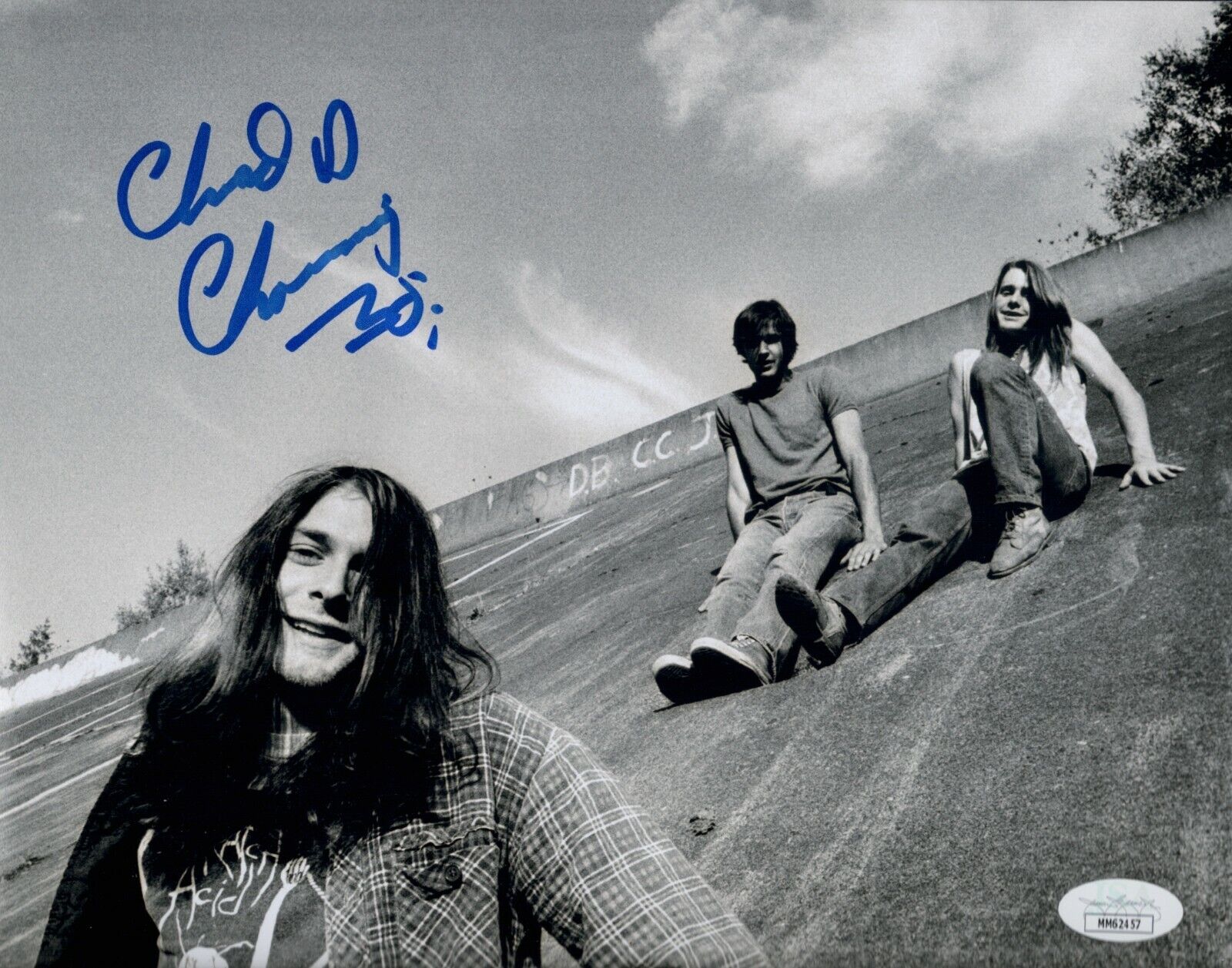 CHAD CHANNING Signed NIRVANA 8x10 Photo Poster painting IN PERSON Autograph JSA COA Cert