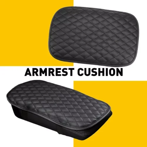 Universal Center Armrest Box Console Cushion Pad Cover Car Auto Parts Black New (For: Bugatti) Parts