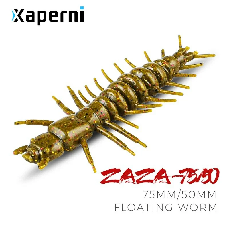 Xaperni Zaza 75mm 50mm floating Fishing Lure Soft Lure Shad Silicone Baits Wobblers Swimbait Artificial leurre souple