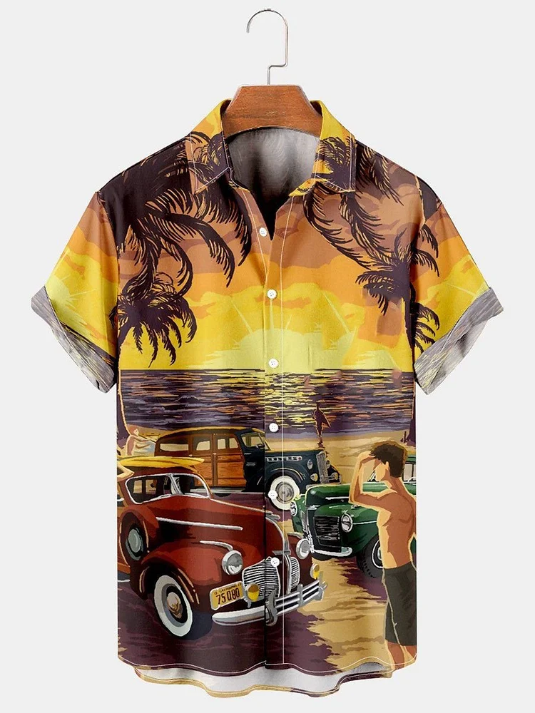 Men's Hawaiian Vehicle Holiday Series Wrinkle Free Shirts