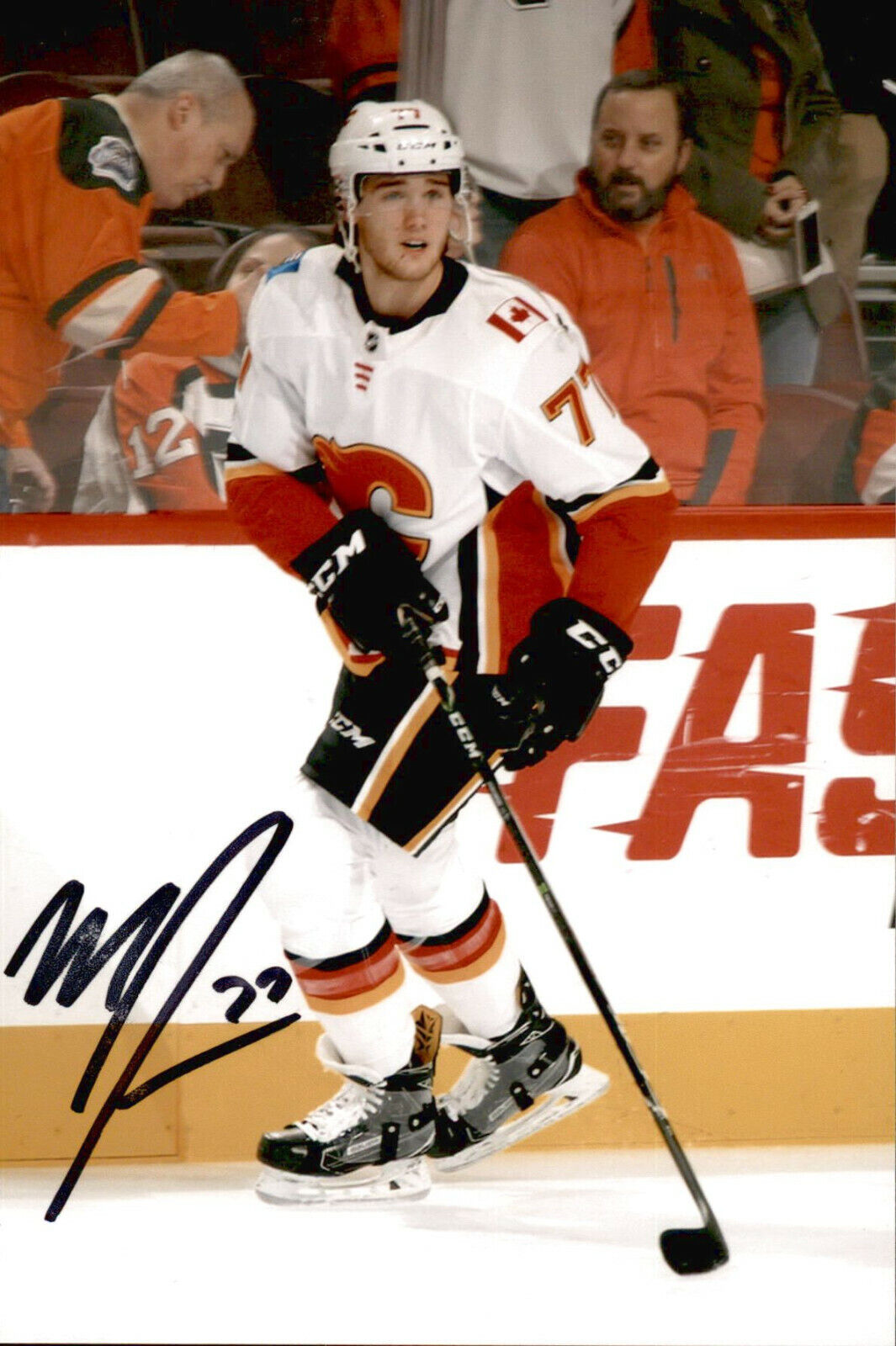 Mark Jankowski SIGNED autographed 4x6 Photo Poster painting CALGARY FLAMES #11