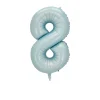 50PCS Baby Blue Pink 32" Aluminum Film 0 - 9 Numbers Balloons Birthday Babyshower Gender Reveal Party Decor