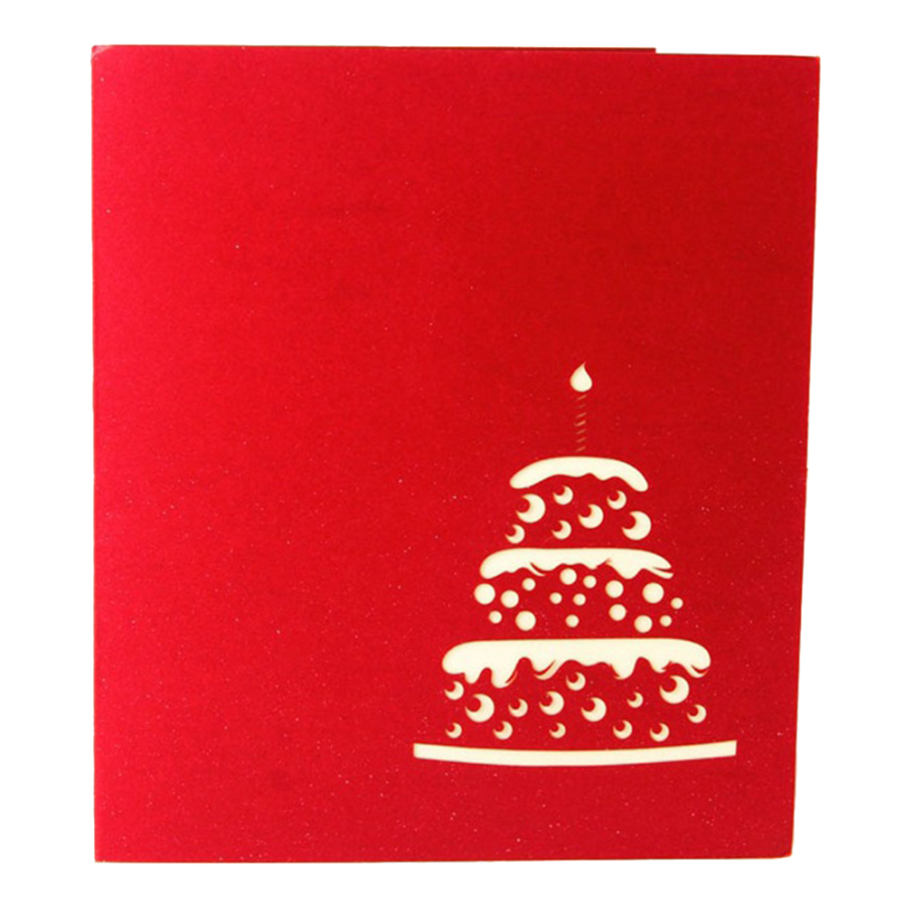 

3D Pop Up Card with Envelope Greeting Birthday Card Valentine Gift, Red, 501 Original