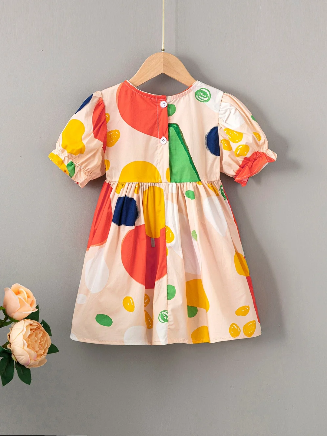 Kids Girls Dresses 2022 New Summer Colorful Princess Dresses Children  Clothing Baby Casual Clothing Vestidos