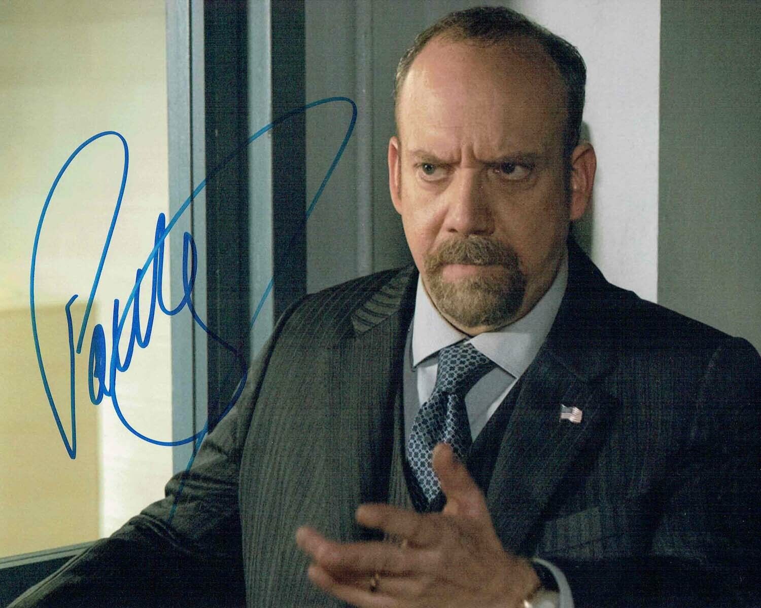 Paul GIAMATTI SIGNED Autograph Photo Poster painting AFTAL COA Chuck RHOADES Billions TV Series