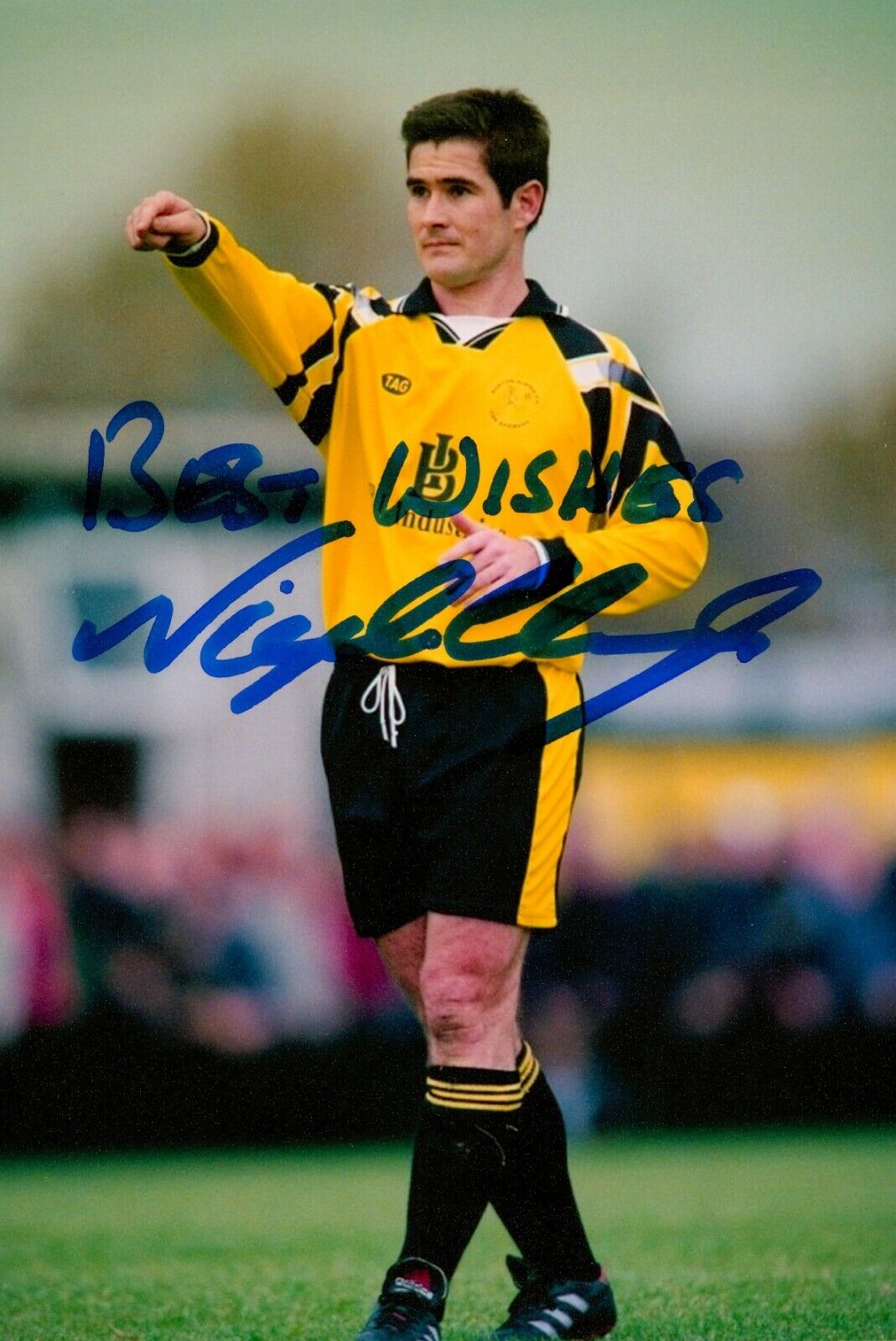 Nigel Clough Hand Signed 6x4 Photo Poster painting Burton Albion Manchester City Autograph + COA