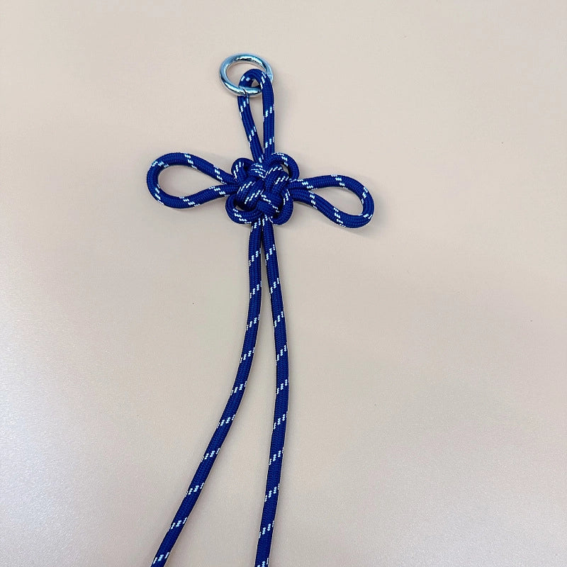 Miu Series Chinese Knot Bag Pendant Lanyard Pendant Hand-Woven Pendant Mobile Phone Lanyard Keychain Ornament Gifts Gift