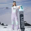 Women's High-performance Color-blocked Snow Salopettes by Inlyline